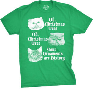 Cats Oh Christmas Tree Your Ornaments Are History shirt